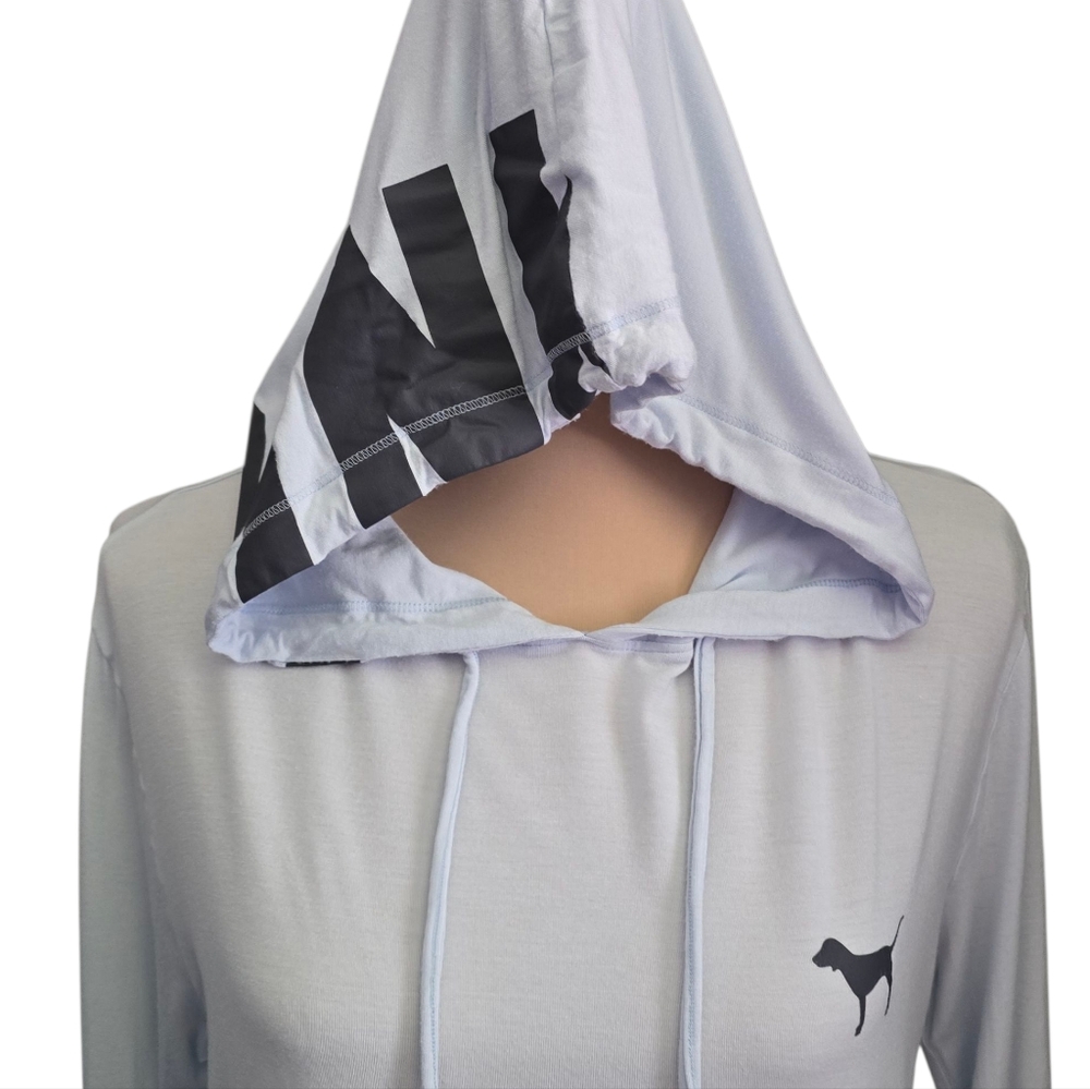 Women's Pink Light Blue Lightweight Very Soft Hoodie - xs - Picture 2 of 8